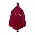 Free size jilbab with nose piece- Maroon